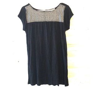 Lovestruck black sequined babydoll top